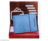 Green PU Leather Bi-Fold Wallet for Men & Women, premium quality, multi-card holder, lightweight, 2 compartments, ideal travel wallet