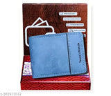 Green PU Leather Bi-Fold Wallet for Men & Women, premium quality, multi-card holder, lightweight, 2 compartments, ideal travel wallet