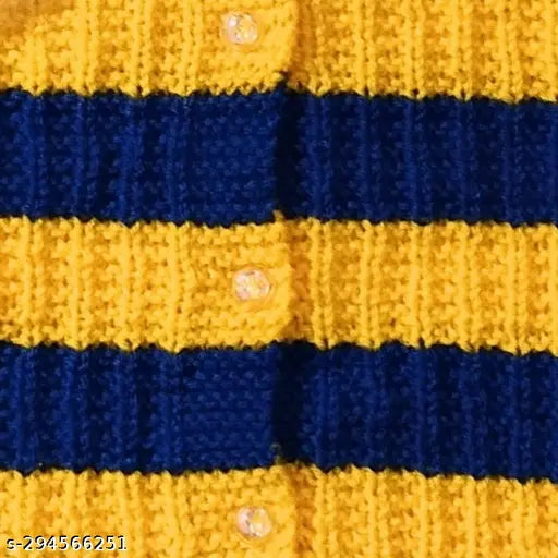 Handmade wool sweater set with socks & cap for baby boys & girls, unique self-design pattern in warm winter style