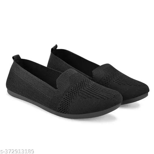 Synthetic ballerina flats for women & girls in various sizes (IND-4 to IND-9), lightweight daily use slip-ons from India