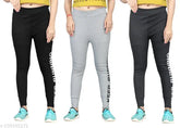 Cotton blend printed jeggings pack of 3 for women's casual wear, sizes 26-36. Solid pattern with versatile pairing options, ideal for weekend wear and a perfect fit for various waist sizes from 26in to 36in (India)