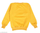 Stylish polycotton printed round neck kids sweatshirt, self-design pattern, warm winter wear, made in India (size 2-3 years)