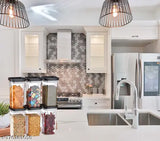 Premium quality, BPA-free plastic square kitchen container set (1100 ML), ideal for pulses, flours, and snacks storage. Airtight, dishwasher safe, and space saver