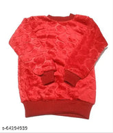 Woolen solid-color Tinkle Classy Girls sweaters, warm and soft for 0-18 month old babies