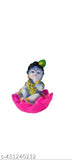 White marble Krishna idol, perfect for car dashboard or home/office temple. Ideal Diwali pujan gifting