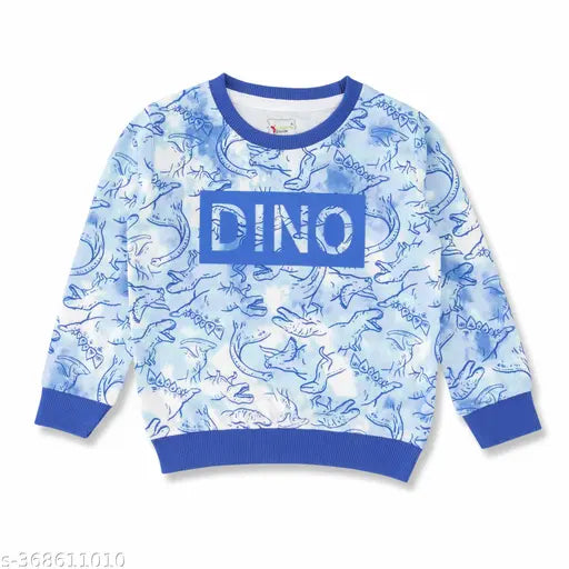 Cotton blended printed sweatshirts for kids (ages 1-6), casual design with long sleeves, Indian origin