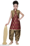 Stylish 8-9 years cutiepie girls' kurta pataila set with dupatta, vibrant Indian traditional wear for kids