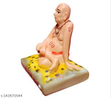 Marble Swami Samarth murti Akkalkot Maharaj, intricately detailed God Idol for car dashboard or study room