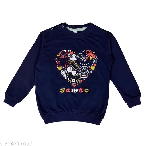 Cotton long-sleeve YUMTOSw with printed net pattern for 1-2 years