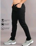 High-quality denim, attractive men's black jeans - versatile wardrobe essential for various occasions, India origin