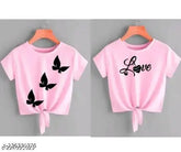 Kishore ji premium quality cotton crop top in printed net pattern. Single item shown