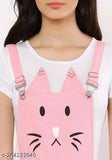 Persian pink cotton blend jumpsuit with printed cat pattern and matching white shirt, women's fashion clothing on mannequin