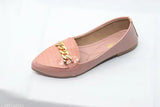 Vibrant synthetic colorblocked ballerinas for women's casual party wear