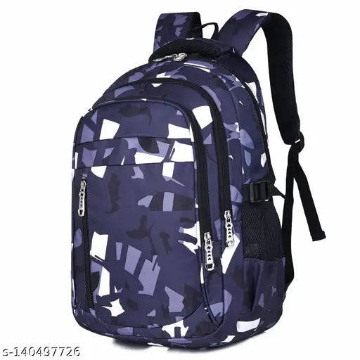 Stylish & trendy water-resistant Tinytot backpack, 30L, perfect for school/travel, durable polyester fabric, multiple compartments, 19