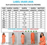 Orange rayon kurti pant set with white floral print, featuring V-neck and side-slit design, perfect for everyday ethnic style