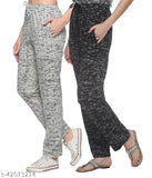 Cotton blend knee-length printed pajamas by SHAUN, vibrant style for women
