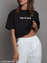 Stylish cotton crop top and printed T-shirt for women, available in multiple sizes from XS to XXL. Indian handcrafted design with short sleeves