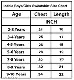 Wool print sweatshirt for boys, 2-3, 3-4, 4-5, or 8-9 years, Made in India