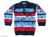 Boys and girls agile fancy wool sweater, print pattern for regular fit winter wear