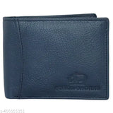 Navy blue genuine leather RFID wallet, 9 card slots, sleek design for men's formal/casual use, rich texture, RFID-protected interior