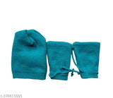 Wool newborn boy and girl winter set, printed net pattern for 0-6 months, India