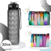 Multicolor leak-proof adult sports bottle, plastic, gym-friendly, non-toxic, sipper water bottle for office and school