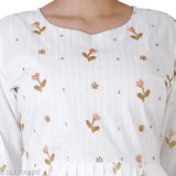 Rayon three-quarter sleeve printed top for girls and women, vibrant Indian print