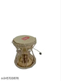 Traditional brass Lord Shiva power drum, intricately designed Indian musical instrument