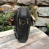 Stylish PU leather faux backpack & sling bag set - waterproof, wear-resistant, trending college/office bag for women, free size, adjustable drawstring, brand zipper, India origin