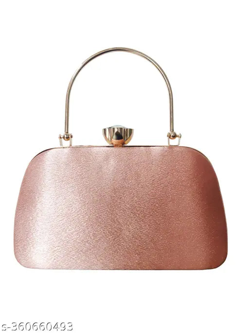 PU Women's & Girls Clutch, detachable chain sling strap, versatile design. Ideal for parties, formal events, and bridal occasions." (123 characters)