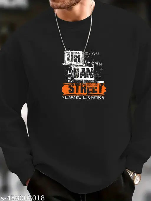 Printed polycotton long-sleeve sweatshirt "Chase Dreams Not Perfection - Stay Bold", ideal for chasing dreams comfortably, made in India