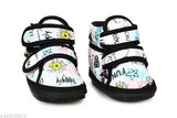 Cotton and PVC printed baby shoes, im baby Boys & Girls Velcro style for casual and party wear. Comfortable, musical, and skin-friendly." (98 characters)