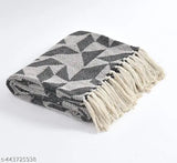 Lavender cotton throw blanket, soft plush single layer perfect for couch, bed, or chair