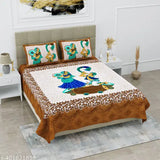 Attractive cotton floral flat sheets, soft & skin-friendly, made in Jaipur, India