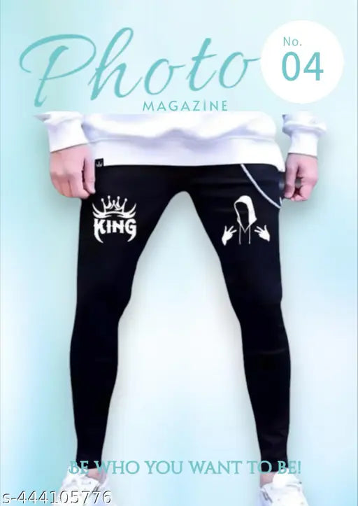 Designer LATEST black men's denim king jeans, polycotton, solid pattern, Gillkart approved for comfort and style, size 28, 30, or 32 (28: waist 28in, length 40in, hip 30in; 30: waist 30in, length 40in, hip 32in; 32: waist 32in, length 40in, hip 34in) - India origin