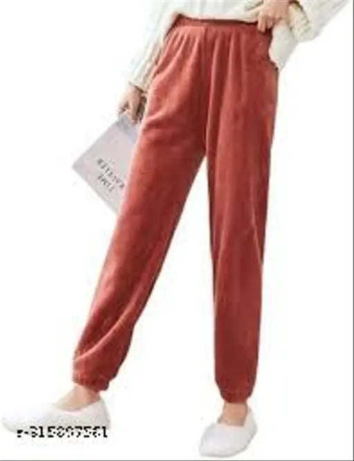 Woolen winter pyjama set for girl and women (multi-color, multi-print), soft chiffon maxi length in sizes M/L, Indian-made combo