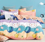 Glace Cotton summer double bedsheet with 2 pillow covers, quality for comfort and style