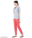 Cotton maxi print pyjama pant set (2 pack), stylish women's lounge wear, India-made