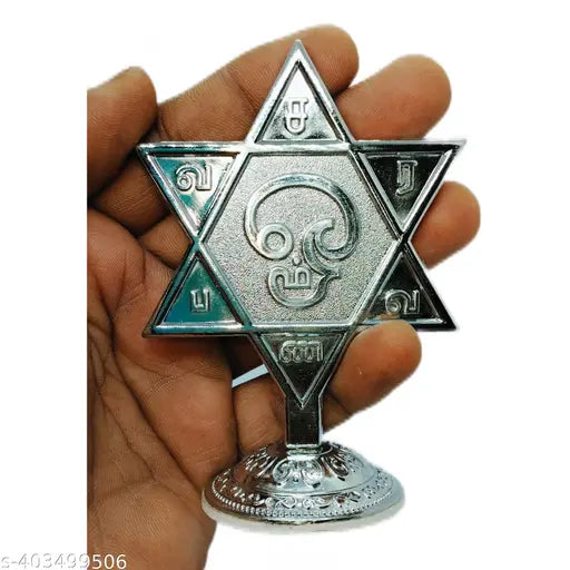 Indian Murugan Om Saravana Bhava Car Dashboard, sacred symbol for vehicle decoration