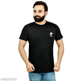White cotton round neck polyester t-shirt with short sleeves, lightweight and comfortable, suitable for casual wear