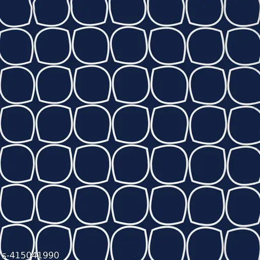 Superfine cotton geometric fitted double bedsheet, pack of 1 with 2 pillow covers - soft, comfortable, and luxurious for a great night's sleep on your summer bed