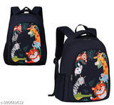 Blue waterproof polyester school backpack with pencil stationery pouch, suitable for both boys and girls during picnics or school outings