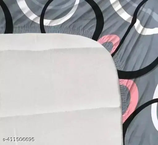 Superfine cotton king size vibrant checkered fitted bedsheet set with 2 pillow covers, breathable & durable for summer use (India origin)