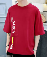 Stylish men's printed oversized t-shirt, loose fit, drop shoulder, soft cotton blend. Comfortable streetwear for men in various sizes