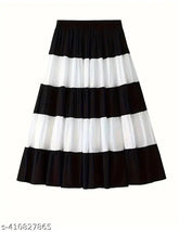 Multicolor rayon long skirt, free size, stylish and comfortable for ethnic looks, India origin