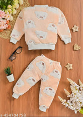 Boys winter wool sweater set, self-design net pattern. Quality long-sleeved sweater for 1-2 year olds from India