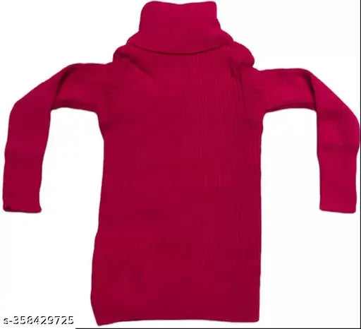 Winter woolen striped high neck sweaters for babies multipack of 4 (sizes: 0-1yr, 1-2yr, 2-3yr, 3-4yr) - Indian cotton blend