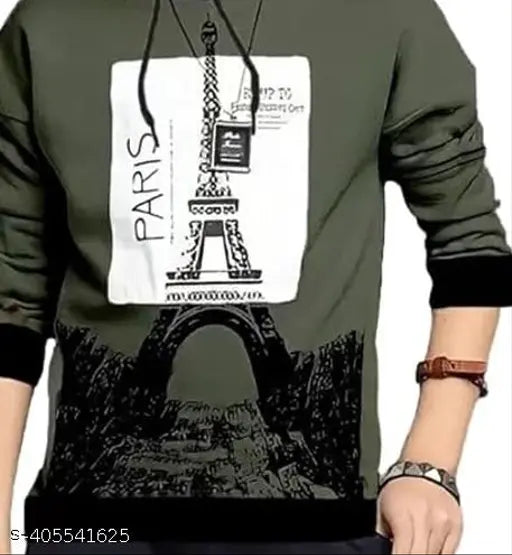 Kids multi-size hooded full sleeves printed cotton t-shirt pack of 2 - Black lion design, various sizes from 2-16 years old