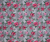 Glace cotton premium single elastic fitted full-length printed floral bedsheet with pillow cover, ideal for summer adult use. (36" x 78")