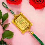 Shiv Jagdamba two-sided Islamic car hanging ornaments, Yaseen and Dua design, for travel Safar décor, high quality, Indian origin